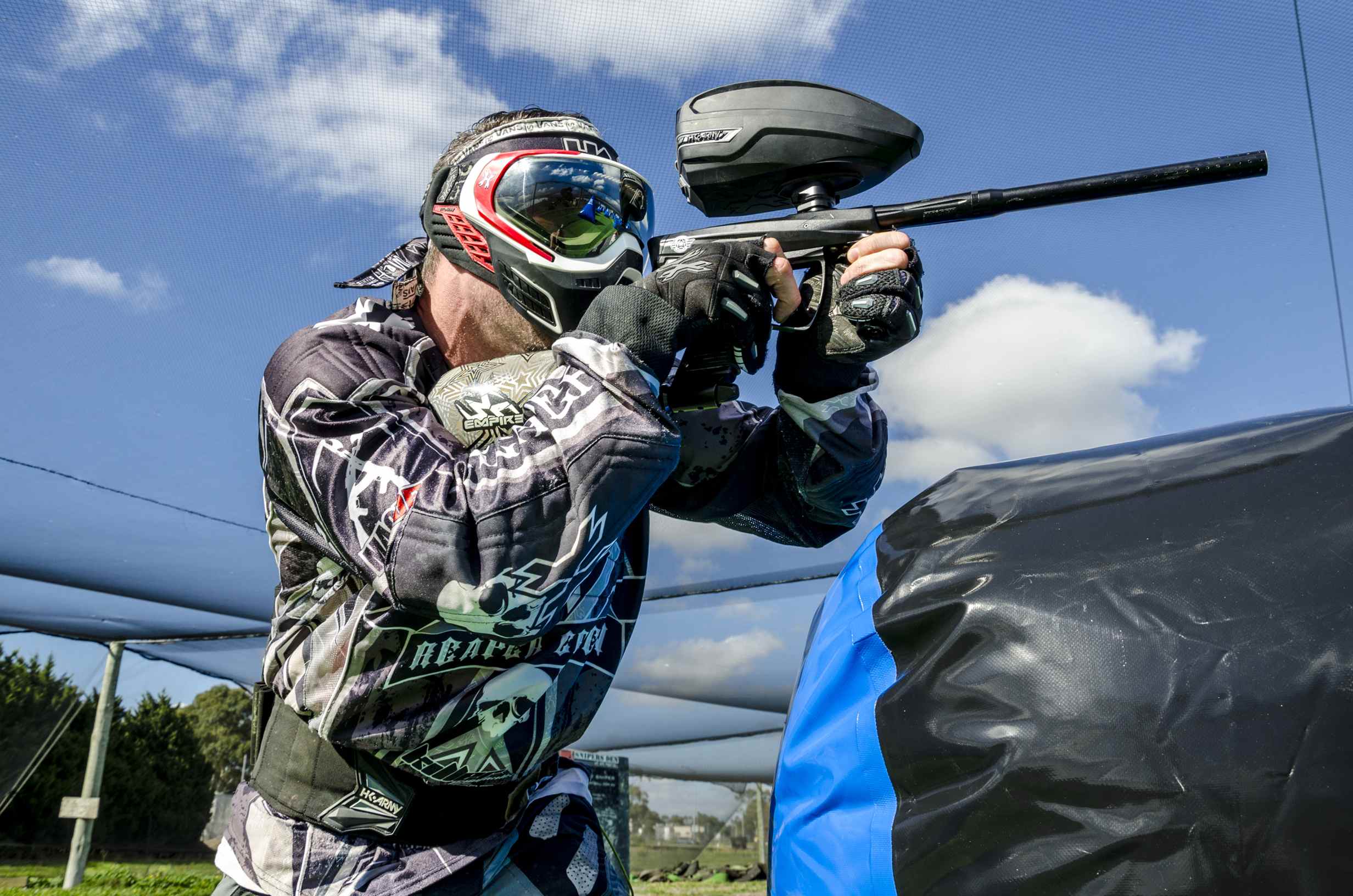 Kai at the Melbourne Paintball League